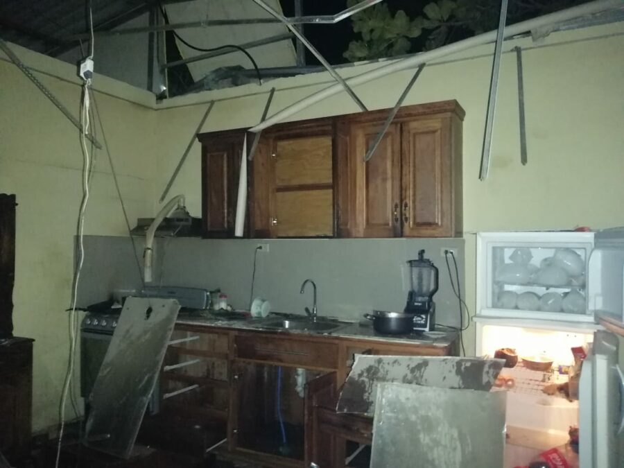 Un hombre sufrió con quemaduras por una explosión de gas