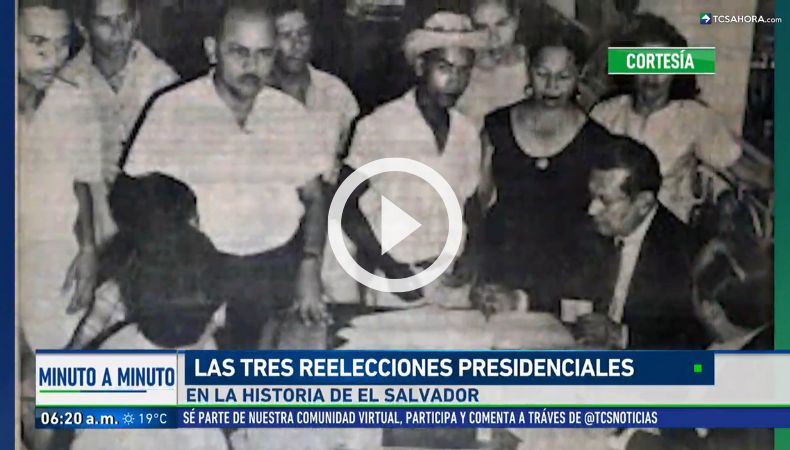 Las tres reelecciones presidenciales en la historia de El Salvador